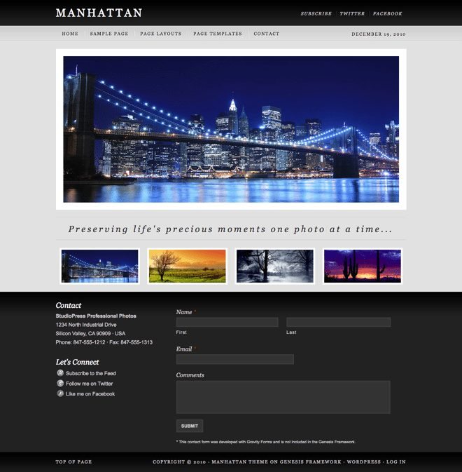 Manhattan ~ Genesis WordPress sablon