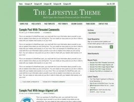 Lifestyle Green ~ Genesis WordPress sablon