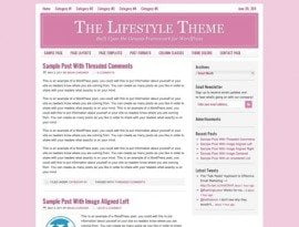 Lifestyle Pink ~ Genesis WordPress sablon